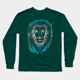 Lion Art (trans flag) Long Sleeve T-Shirt